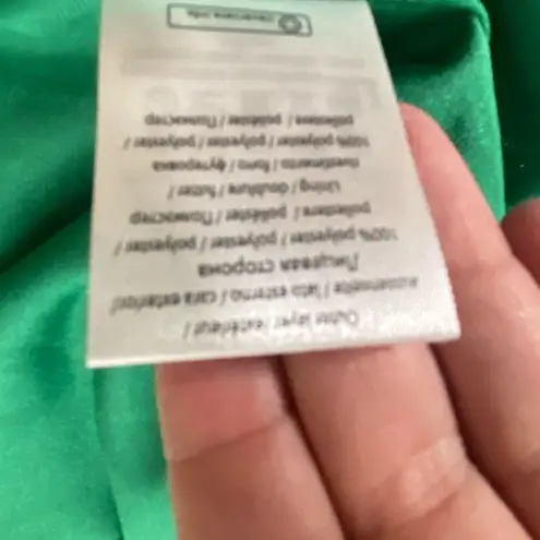 ROTATE Birger Christensen Ester Dress in Fern Green size 32 US 0 NWT