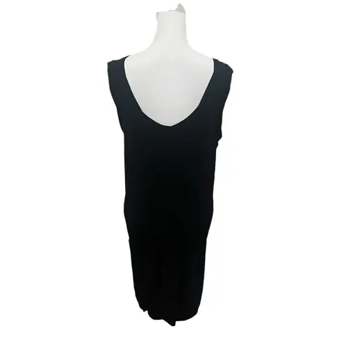 Emilio Pucci Dress Women’s Size 10 Black Silk Sleeveless Mini Keyhole