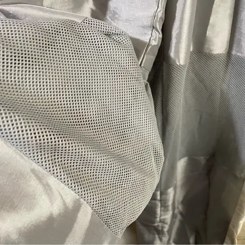 Secndnture windbreaker track pants drawstring women Size Medium silver-white