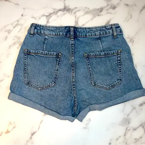 ZARA  Denim Cuffed Shorts - Size 4