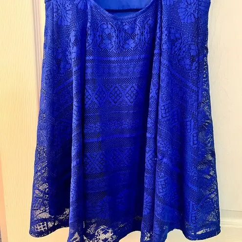 Xhilaration Blue Lace Summer Dress Juniors