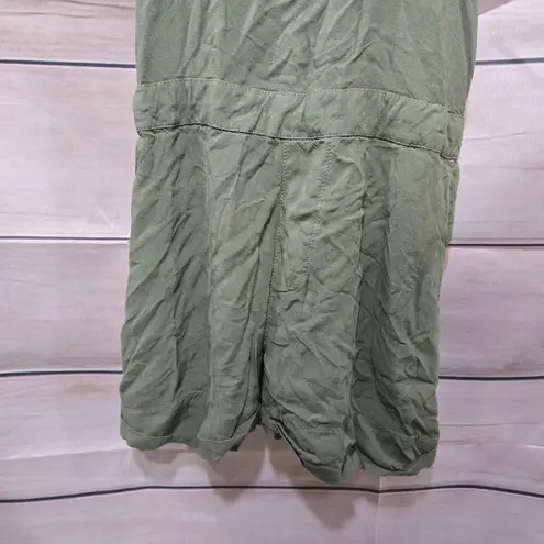 American Eagle Olive Green Utility Overall Women's Short Romper Size XS