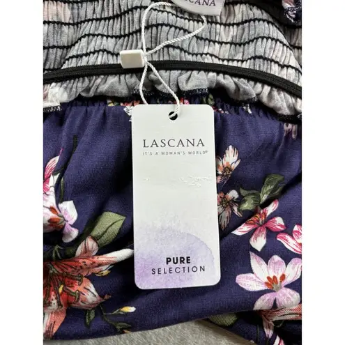 Lascana Floral Maxi Dress Womens 42 Purple Off