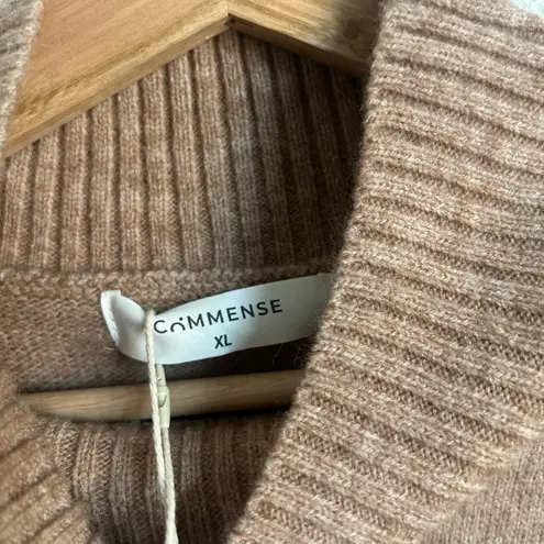 Commense Reverse Seam Hi Low Side Slit Oversized Sweater XL NWT