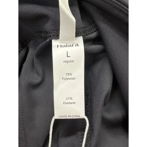 Halara Flex Flare Pants Womens Large Black Stretch Trousers Athleisure Casual