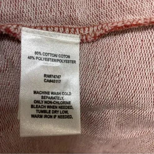 Natural Reflections French Terry Full Zip Hoodie Women’s Size Medium red orange