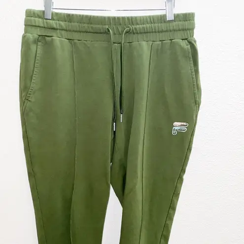 FILA  X Bandiar Olive Green Zipper Bottom Joggers