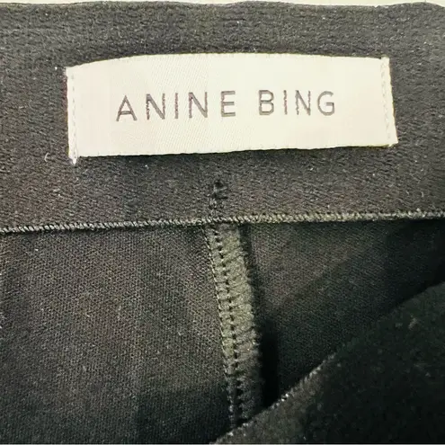 ANINE BING Max Split Leg Black Pant 38