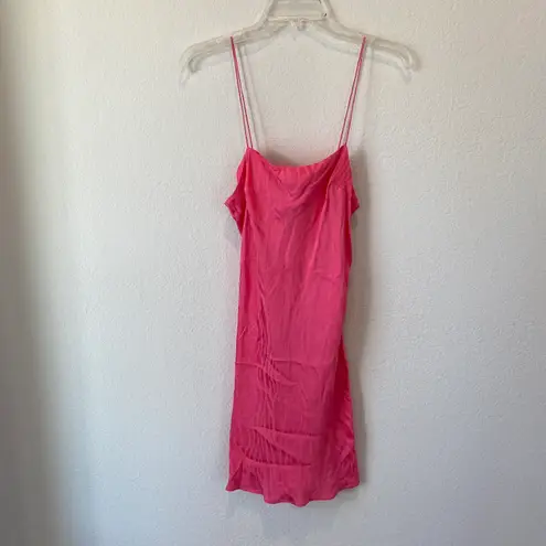 Rotate BirgerChristensen Pink Slip Dress with Animal Print size 4