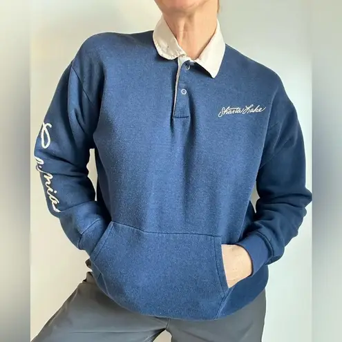 Vintage 70s Sweatshirt/Polo single Stitch Blue California Tourist Graphic Logo M Size M