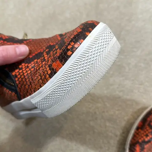 Ash Jordy Trainers Coral Cobra Print Leather EU Size 36/ Women U.S. Size 5