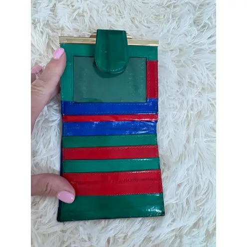 Vintage 80's Eel Skin Tri