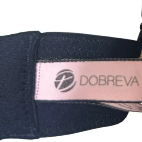 DOBREVA Lace Mesh Full Coverage Bra Womens 40DD Black Solid Classic Size undefined