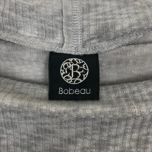 Bobeau Gray High Neck Dolman Sleeve Oversized Sweater Size M Casual Loungewear