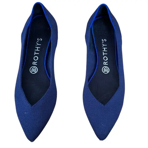 Rothy's Rothy’s Women’s Size 8 The Point Navy Flats - Dark Blue