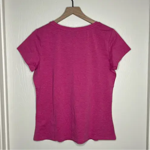 Bumble Bella by Jill Martin Soft Cotton Blend Bejeweled Star Short Sleeve Tee Pink