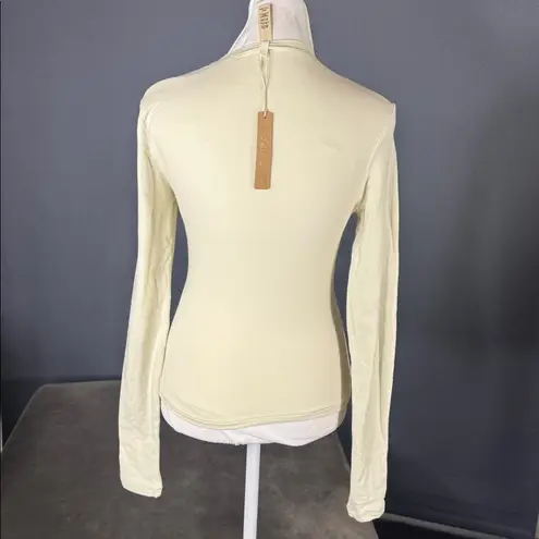 SKIMS Women’s Bone Long Sleeve T-Shirt Cotton Jersey Size XXS NWT