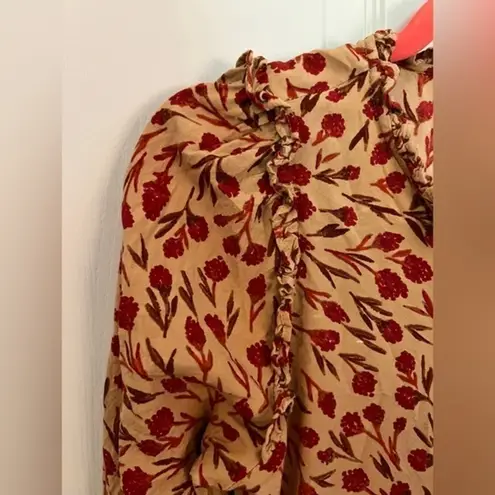 XIX PALMS S Toledo Ruffle Top Red