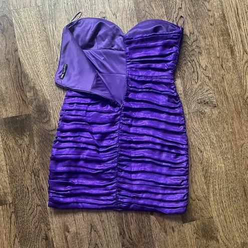 ZARA  Lilac Draped Dress Size Small