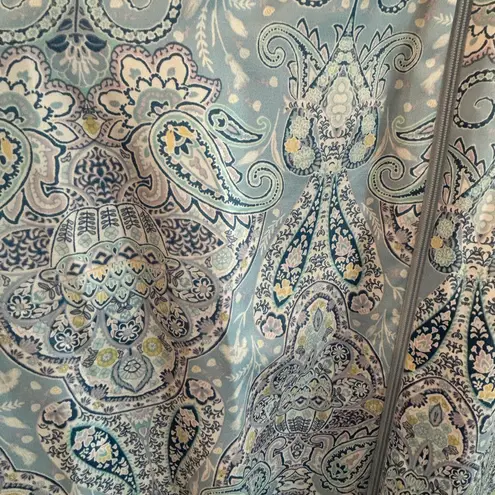 Miss Elaine Paisley Robe Blue Size 1X