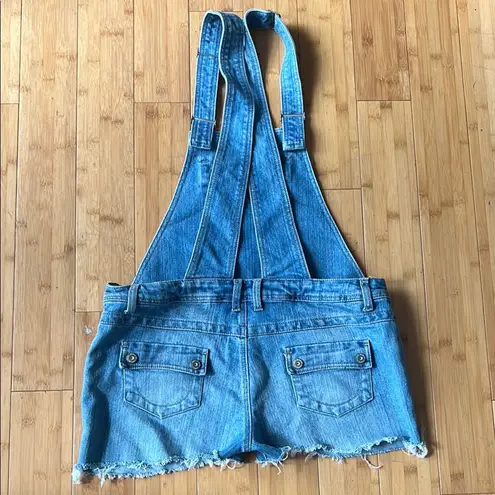 Denim Blue Women's Overall Shorts Size 12