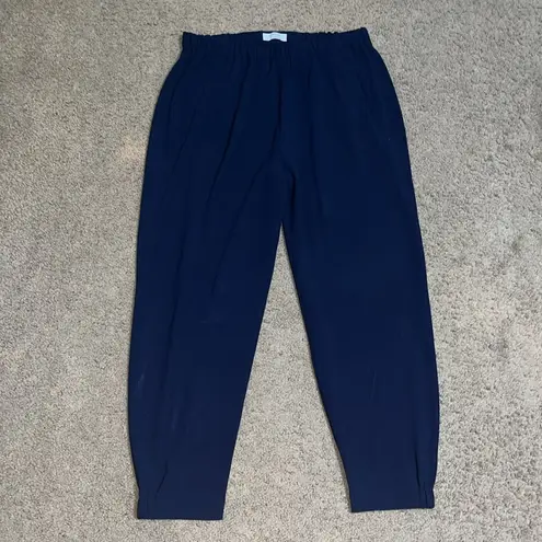 Babaton Aritzia Dexter Tuxedo Jogger Pant Navy Blue Large