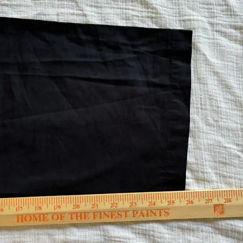 Lost + Wander Womens Bloody Mary Black Cropped Belted Wide Leg Pants Medium