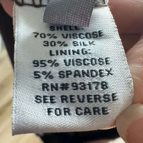 Belle France Brown Gaucho Pants Size M Silk Blend Flowy Boho Size M