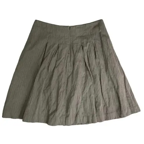 CAbi  Brown Pleated Skirt Women's Size 8 | 19-3