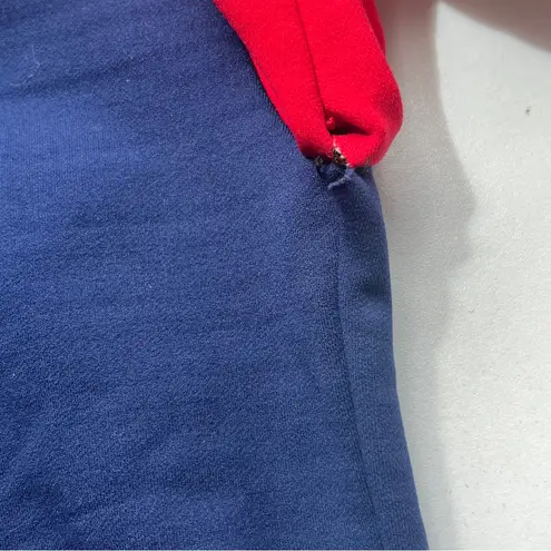 Vintage Sub4USA Navy and Red Long Sleeve Pullover Small Blue