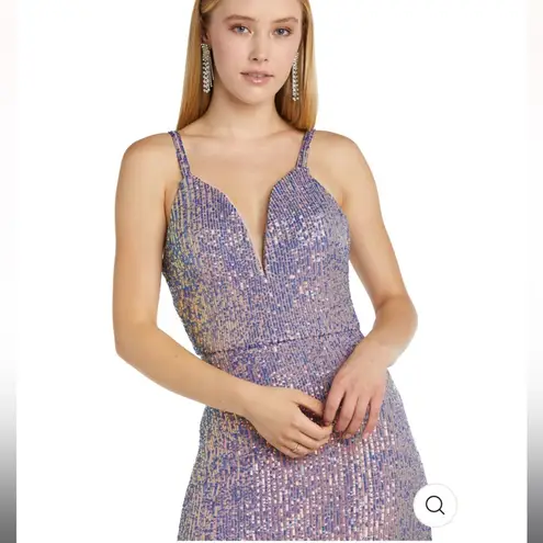 Iridescent Hallee sequin maxi dress Pink Size XS