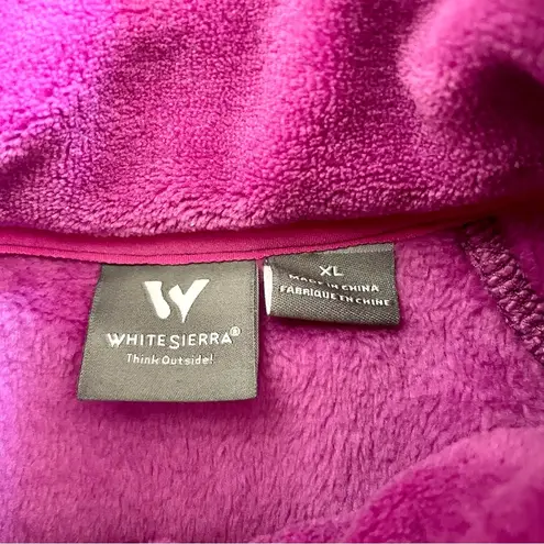 White Sierra outdoor fleece zipper vest, size XL, NWT