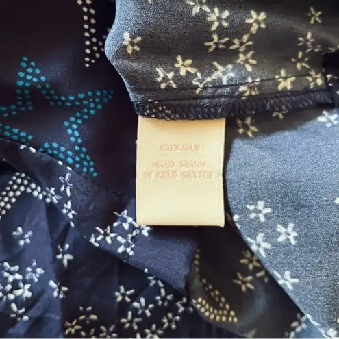 Paloma Blue “Eclipse” star print silk crepe de chine navy sleeveless jumpsuit