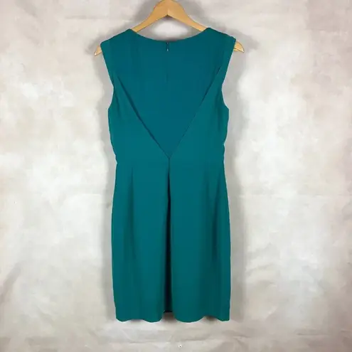 Green Pleated Wear to Work Sheath Dress NWT 6
