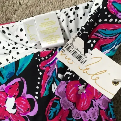 Anne cole off Shoulder floral tankini top. 18W