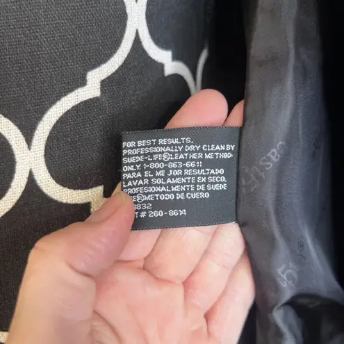 East 5th Black Genuine Leather Longline Boyfriend Leather Jacket Size Small