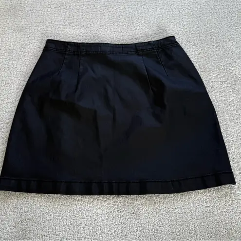 Indigo rising black pleather skirt large mini size medium party holiday cocktail