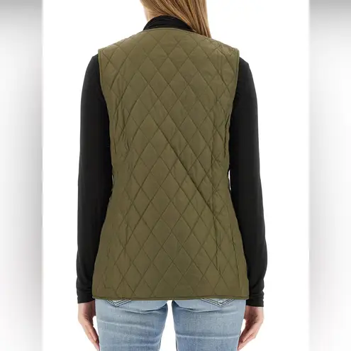 Barbour NWT x Ganni Collab Betty Reversible Vest Green size US10 UK14