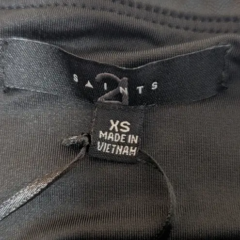 NWT 21 Saints Faux Leather Pull