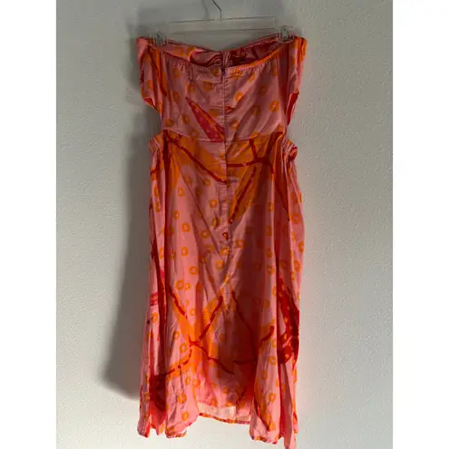 Farm Rio Starfish Dress Womens Small Orange Under The Sea Coverup Beach Travel