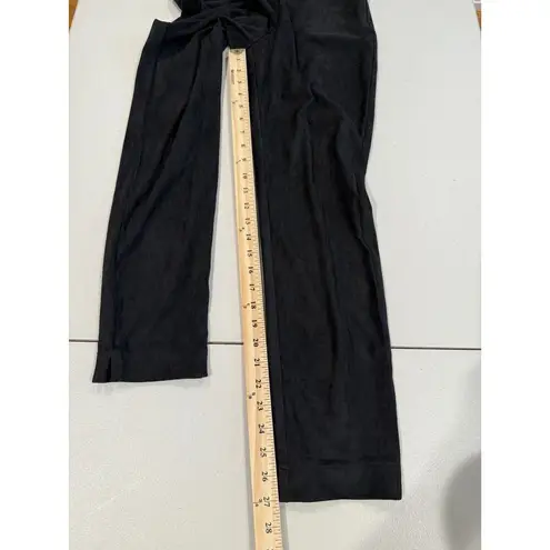 Sigrid Olsen Pants Womens Small Black Faux Suede Pull On Elastic Waist Travel - Image 7