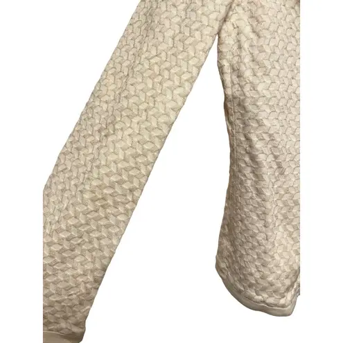 Giorgio Armani Cream White 3 Button Blazer Jacket Size 4 Cotton Silk Stretch