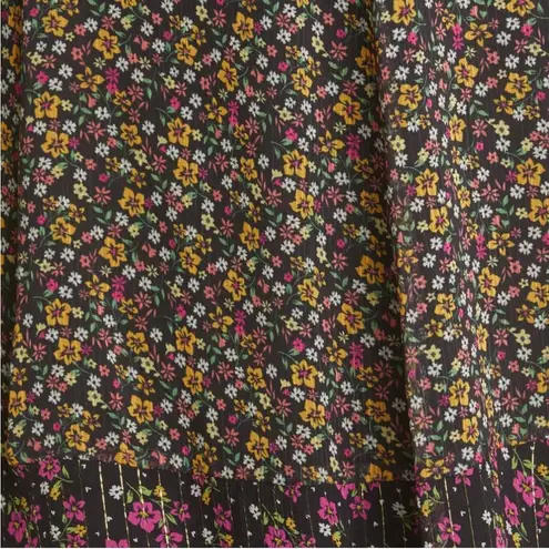 NWT Le superbe Magnolia Floral Maxi Chiffon Dress Size 4