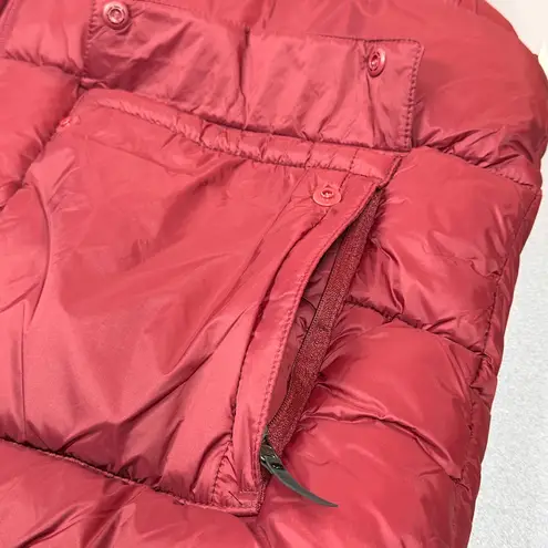 Amazon Essentials Vest Womens XXL Maroon Puffer Sleeveless Full Zipper Outdoors Red