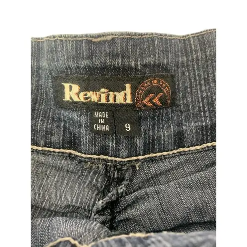 Rewind Women's Flare Denim Jean Skirt