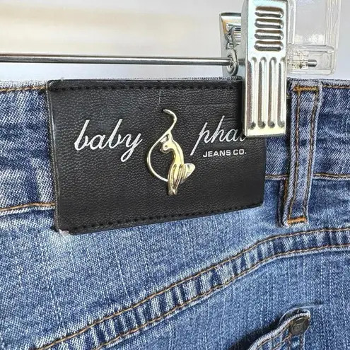 Baby Phat Y2K Cuffed Medium Wash Jeans 2000s McBling Jersey Shore EUC Womens 3