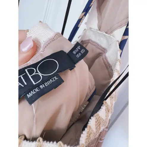 PatBo Stargazer Navy Floral Maxi Dress XS Halter Boho Coastal Vacation Boho Luxe Blue