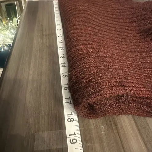 Magaschoni Womens Brown Sweater Wrap Crossover Front Shoulder Button Size Small