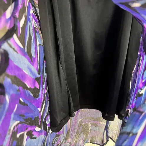 Fashion Bug Fashion Bug NWT Abstract Print Flowy Boho Maxi Skirt, Size Large, Artist