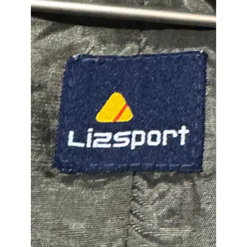 Liz Sport Jacket Herringbone Wool Blend Women’s Size 14